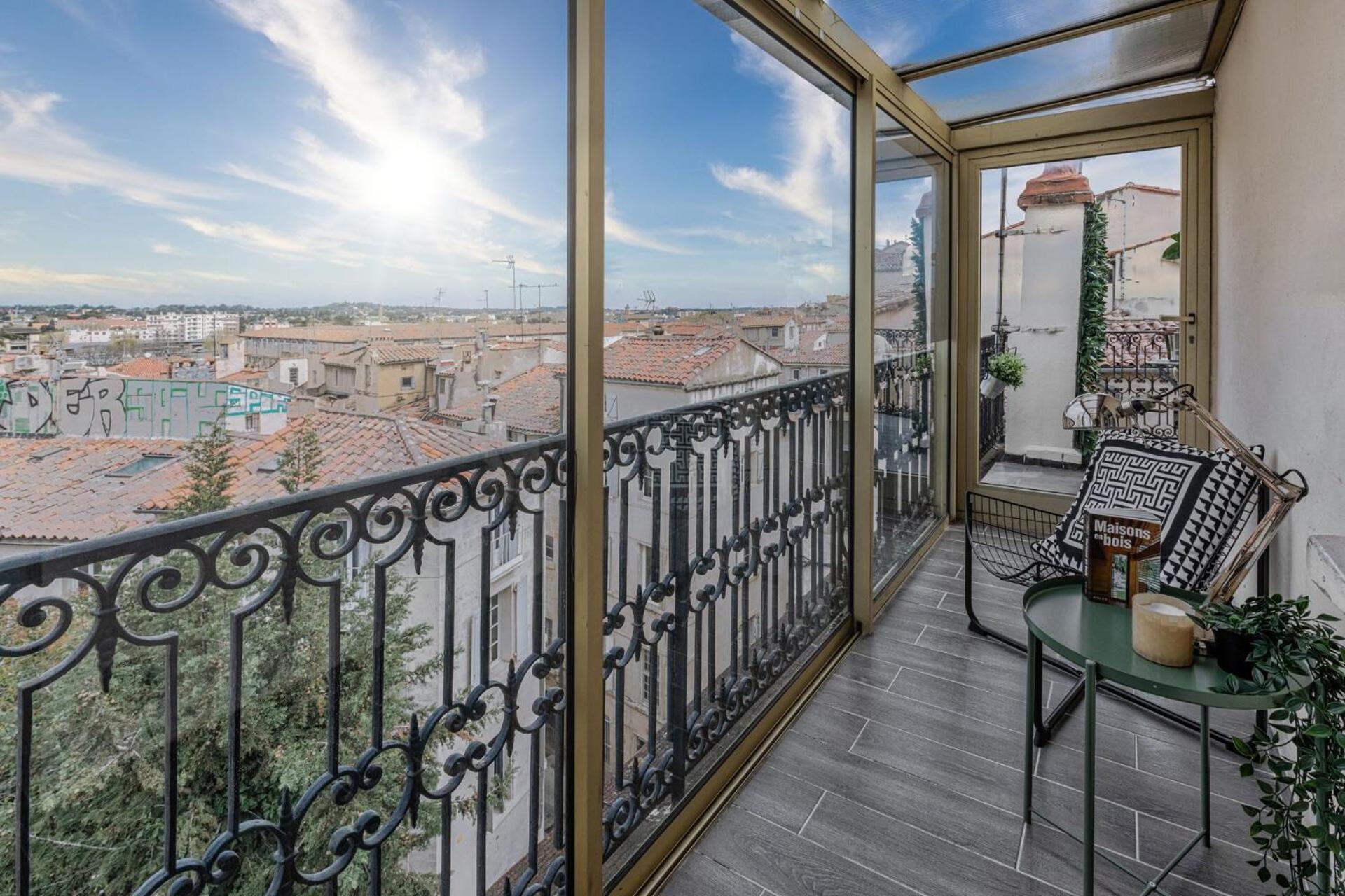 Апартаменты La Terrasse, Vue Sur Les Toits De Монпелье Экстерьер фото